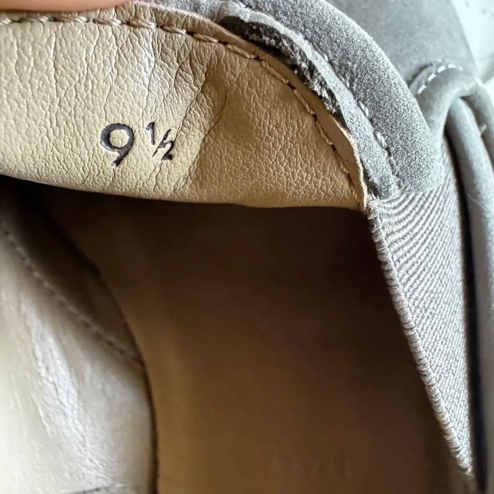 Everlane The Nubuck Street Shoe in Grey Taupe Women's Size 9.5 Leather